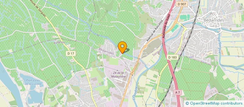 localisation de l'entreprise LES TONTONS  BEDARRIDES