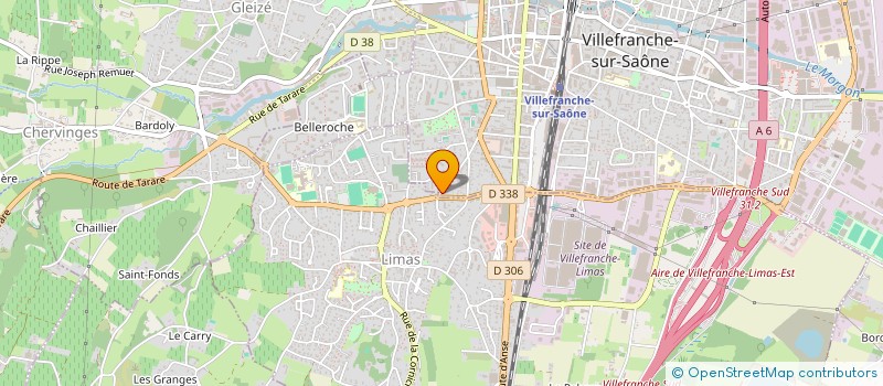 localisation de l'entreprise LES TONTONS CHANTEURS à VILLEFRANCHE-SUR-SAONE