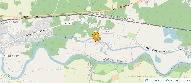 localisation de l'entreprise LES TONTONS FLINGUEURS  SELLES-SUR-CHER