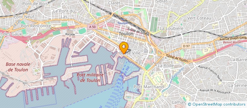 localisation de l'entreprise LES TONTONS FROMTON à TOULON