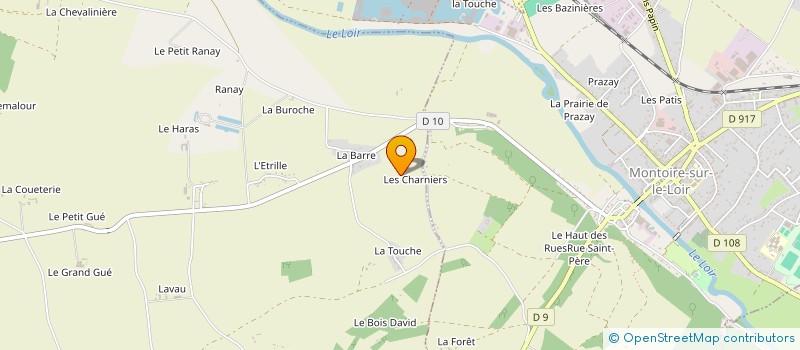 localisation de l'entreprise LES TONTONS PLUMEURS à MONTOIRE-SUR-LE-LOIR