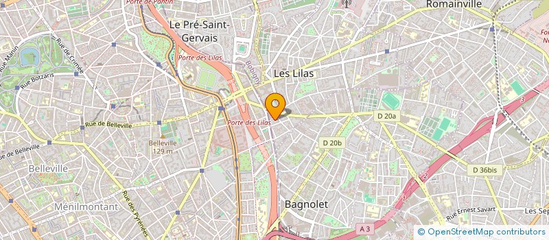 localisation de l'entreprise LES TONTONS REGISSEURS à LES LILAS