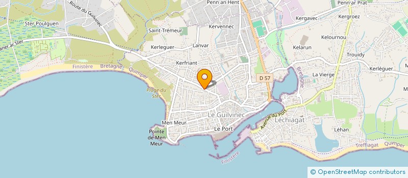 localisation de l'entreprise LES TOONS  GUILVINEC
