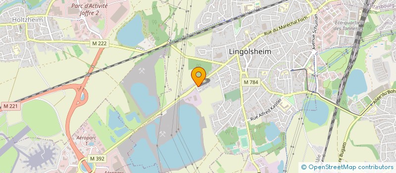 localisation de l'entreprise LES TOPAZES  LINGOLSHEIM