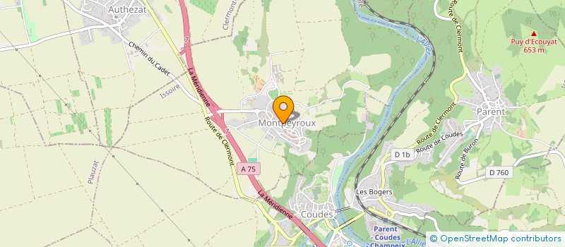 localisation de l'entreprise LES TOPONS DE L'OIE  MONTPEYROUX