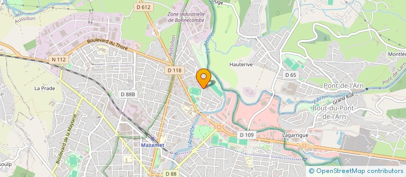 localisation de l'entreprise LES TOQUES BLANCHES  MAZAMET