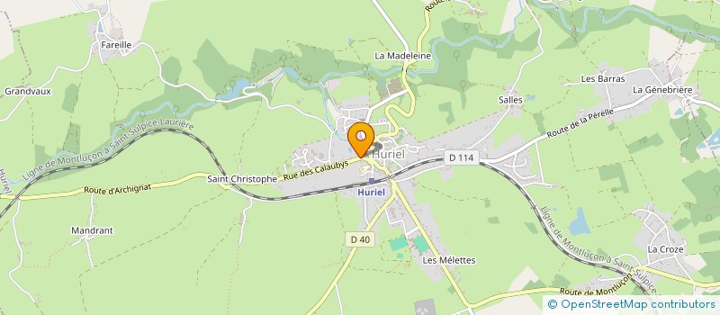 localisation de l'entreprise LES TOQUES D'ART  HURIEL