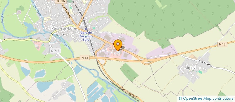 localisation de l'entreprise LES TOQUES DE LA PIZZA  PACY-SUR-EURE