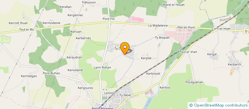 localisation de l'entreprise LES TOQUES DU JEU  PLOEMEL