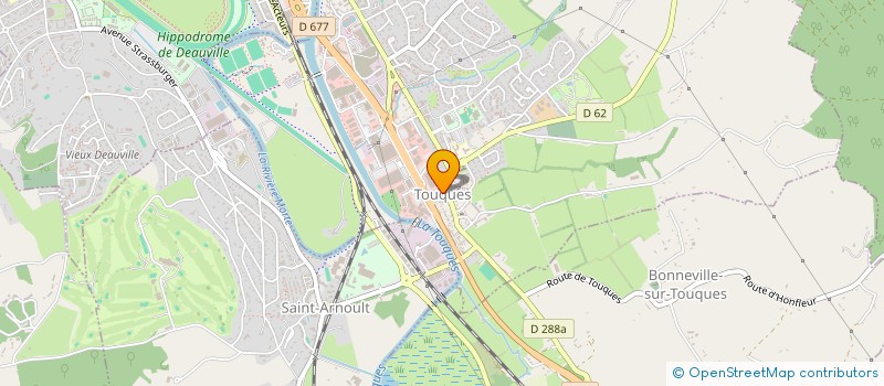 localisation de l'entreprise LES TOQUES DU VOLANT  TOUQUES