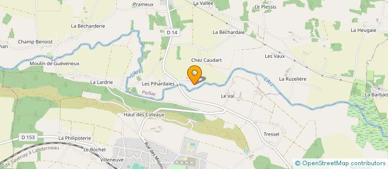 localisation de l'entreprise LES TOQUES PLUHERLINOIS  PLUHERLIN