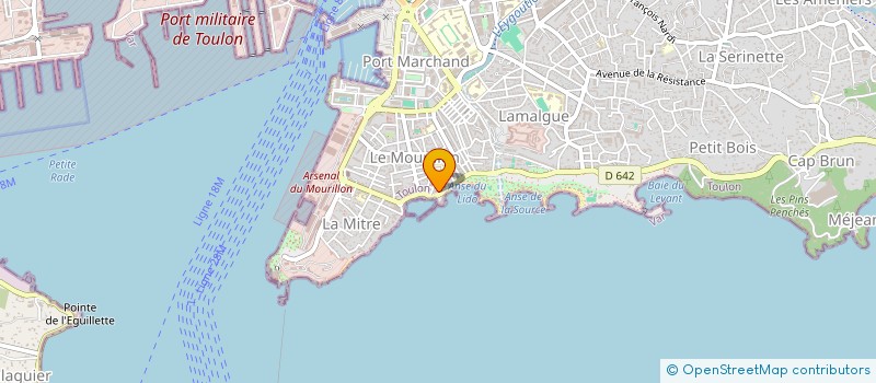 localisation de l'entreprise LES TOQUES TOULONNAISES  TOULON