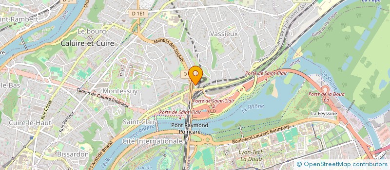 localisation de l'entreprise LES TOQUES VERTES à CALUIRE-ET-CUIRE