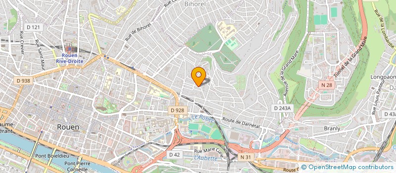 localisation de l'entreprise LES TORREFACTEURS FRANCAIS à ROUEN