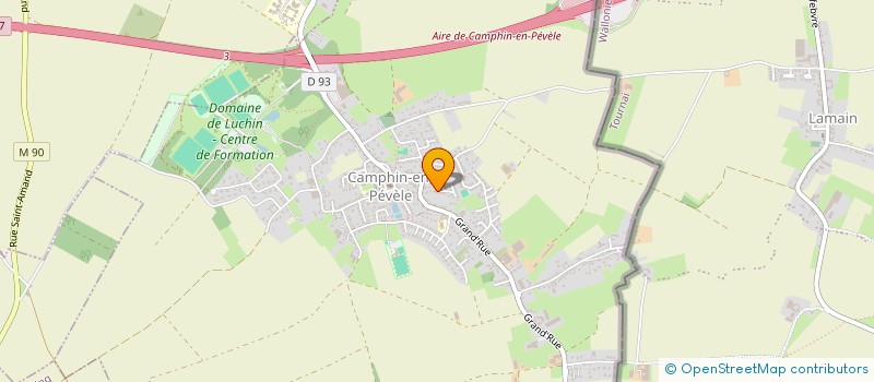 localisation de l'entreprise LES TORTUES DE L'OVALE à CAMPHIN-EN-PEVELE