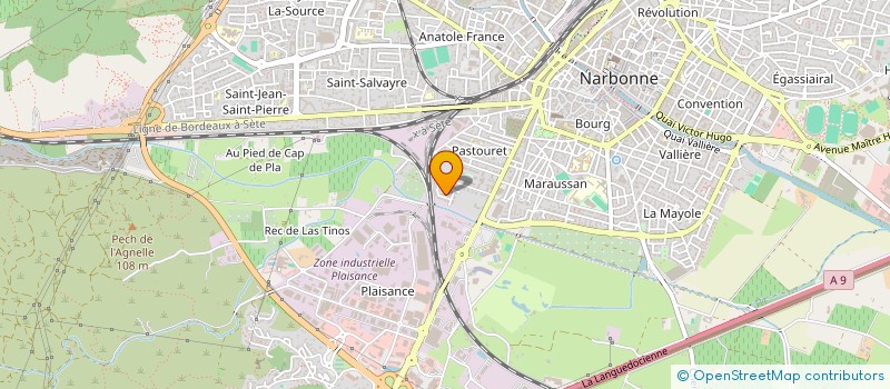 localisation de l'entreprise LES TORTUES TROTTEUSES  NARBONNE