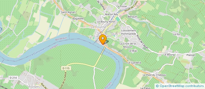 localisation de l'entreprise LES TORTUES VELOCES  LANGOIRAN