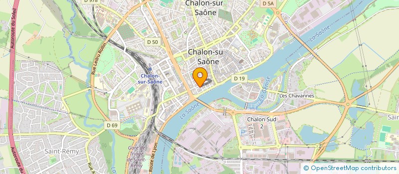 localisation de l'entreprise LES TOTORS ET CIE à CHALON-SUR-SAONE