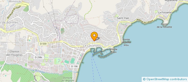 localisation de l'entreprise LES TOU'CANS SOLIDAIRES à LE LAVANDOU