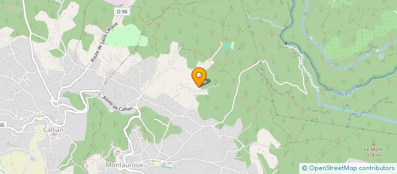 localisation de l'entreprise LES TOUARS  MONTAUROUX