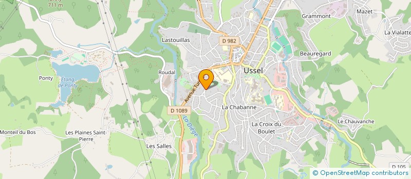 localisation de l'entreprise LES TOUBARIRES CLOWNS à USSEL