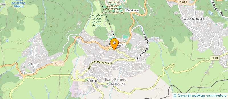localisation de l'entreprise LES TOUCANS à FONT-ROMEU-ODEILLO-VIA