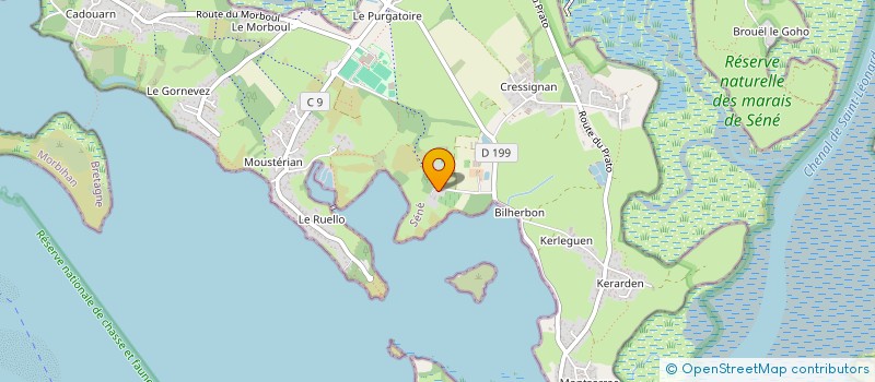 localisation de l'entreprise LES TOUCHES à SENE