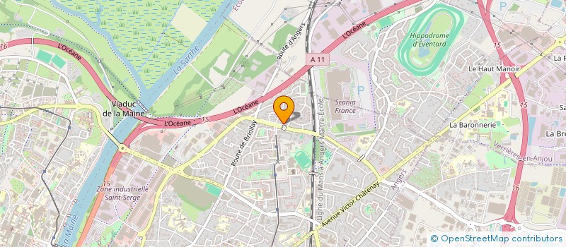 localisation de l'entreprise LES TOUES ANGEVINES à ANGERS