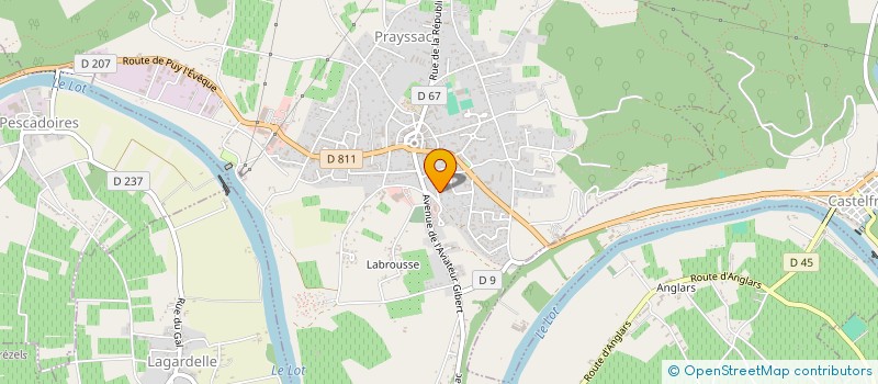 localisation de l'entreprise LES TOUJOURS JEUNES  PRAYSSAC