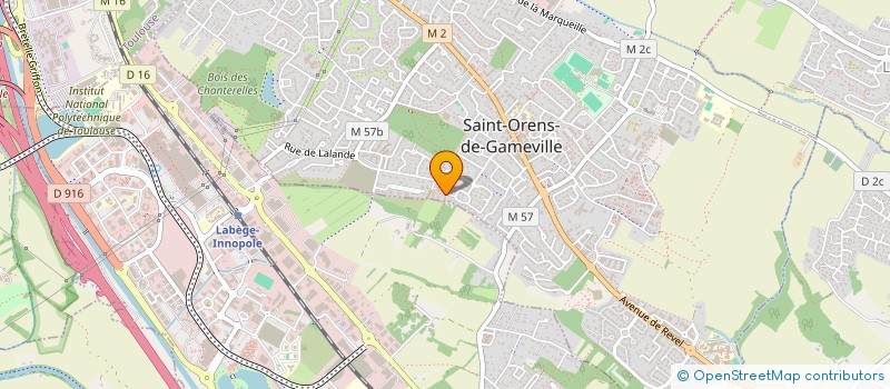 localisation de l'entreprise LES TOULOUZ'ELLES  SAINT-ORENS-DE-GAMEVILLE