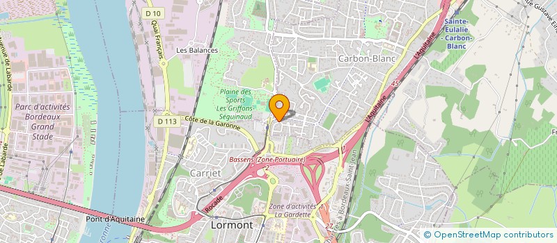 localisation de l'entreprise LES TOUP'TIS à CARBON-BLANC