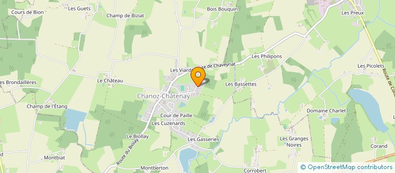 localisation de l'entreprise LES TOUPOUFIES à CHANOZ-CHATENAY