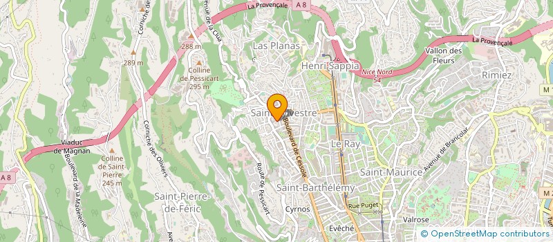 localisation de l'entreprise LES TOURAINES BT 5 à NICE