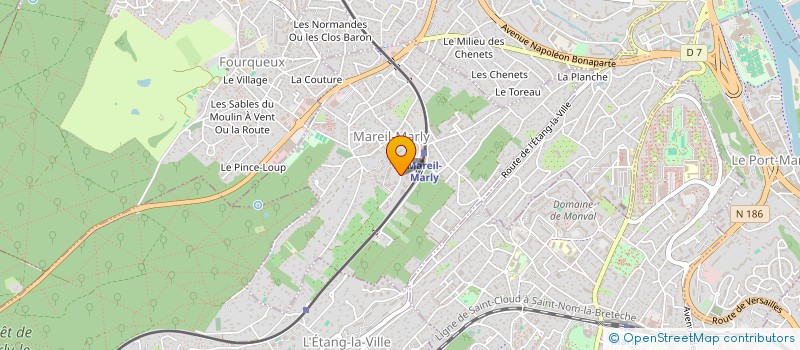 localisation de l'entreprise LES TOURANGELLES à MAREIL-MARLY