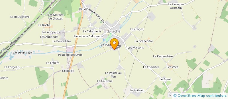 localisation de l'entreprise LES TOURANGELLES EN 4L  DRACHE