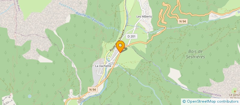 localisation de l'entreprise LES TOURELLES  MONTGENEVRE