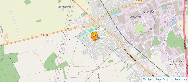 localisation de l'entreprise LES TOURELLES à ORMES