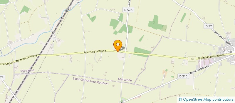 localisation de l'entreprise LES TOURELLES  MARSANNE