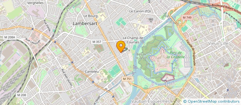 localisation de l'entreprise LES TOURELLES à LAMBERSART