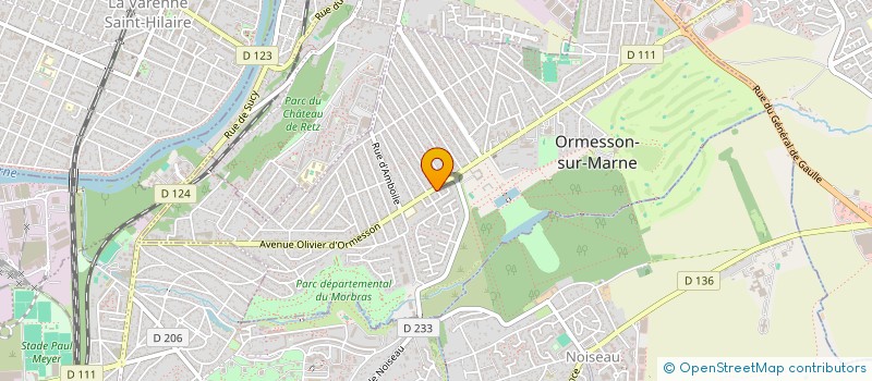 localisation de l'entreprise LES TOURELLES D'ORMESSON  ORMESSON-SUR-MARNE