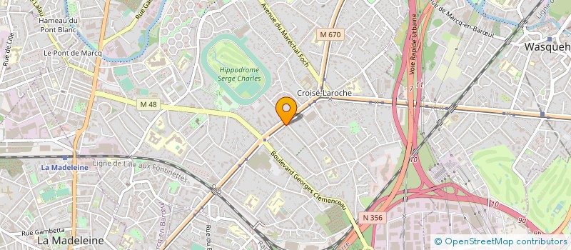 localisation de l'entreprise LES TOURELLES DE LILLE à MARCQ-EN-BARŒUL