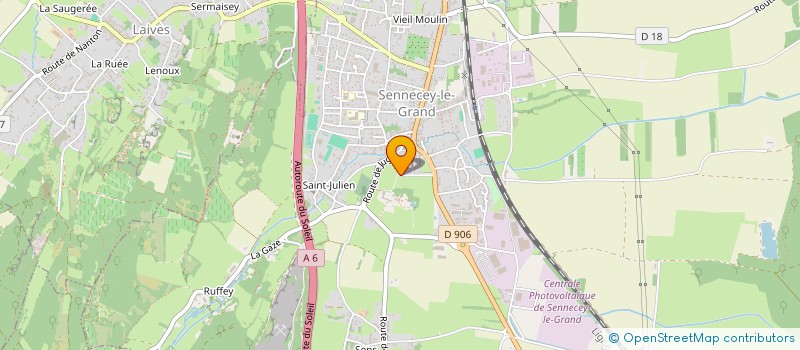 localisation de l'entreprise LES TOURELLES INFERNALES  SENNECEY-LE-GRAND