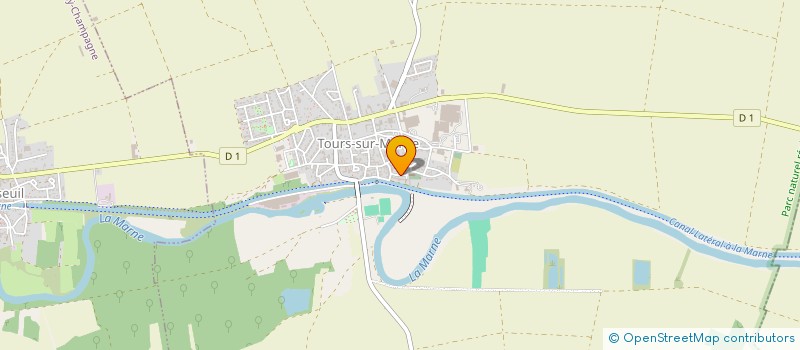 localisation de l'entreprise LES TOURMARMOTS  TOURS-SUR-MARNE