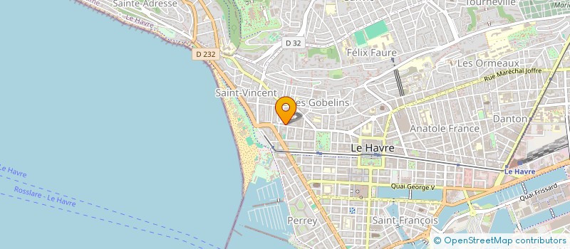 localisation de l'entreprise LES TOURNEES D'ADIEUX à LE HAVRE