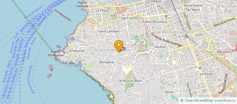 localisation de l'entreprise LES TOURNELLES à MARSEILLE