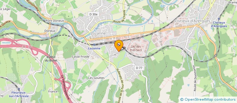 localisation de l'entreprise LES TOURNESOL'IDAIRES  LOZANNE