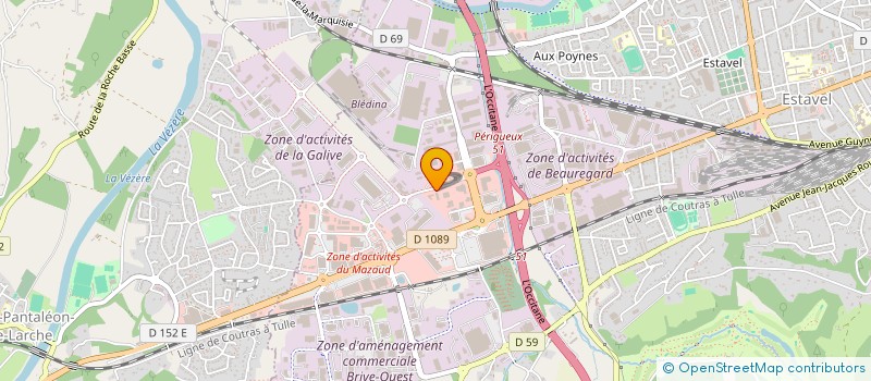 localisation de l'entreprise LES TOURNESOLS 2025  BRIVE-LA-GAILLARDE