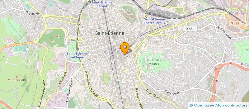 localisation de l'entreprise LES TOURNESOLS à SAINT-ETIENNE
