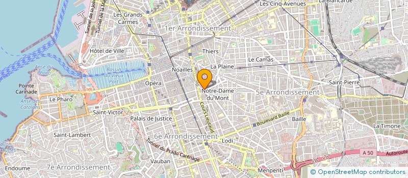 localisation de l'entreprise LES TOURNESOLS à MARSEILLE