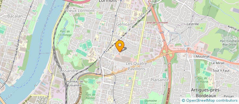 localisation de l'entreprise LES TOURNESOLS  LORMONT